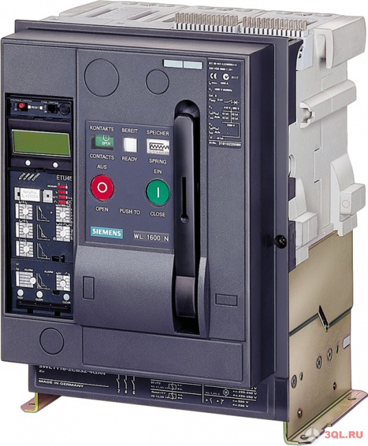 Автоматический выключатель Siemens 3WL1106-2EB36-4BN4-ZA61+C22+K07+T40+U01