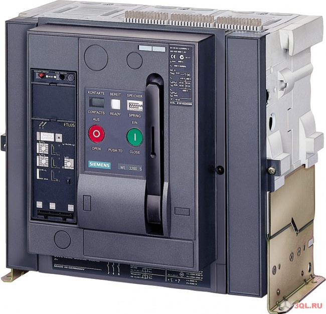 Автоматический выключатель Siemens 3WL1212-4CB34-5AR2-ZA61+C22+N61+S07+S33+U01