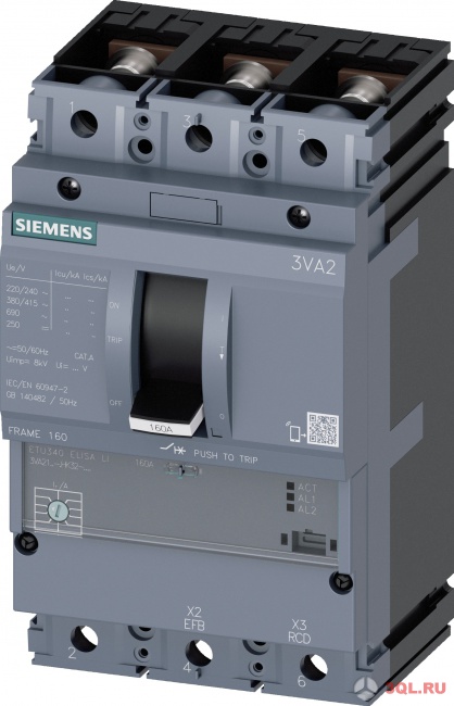 автоматический выключатель Siemens 3VA2110-7HK32-0AA0