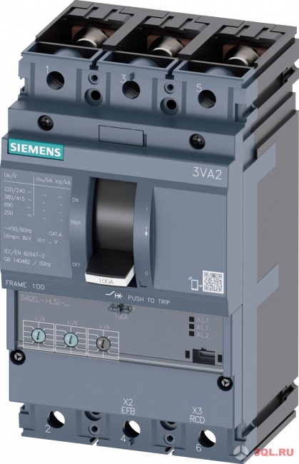 автоматический выключатель Siemens 3VA2063-6HL32-0JC0
