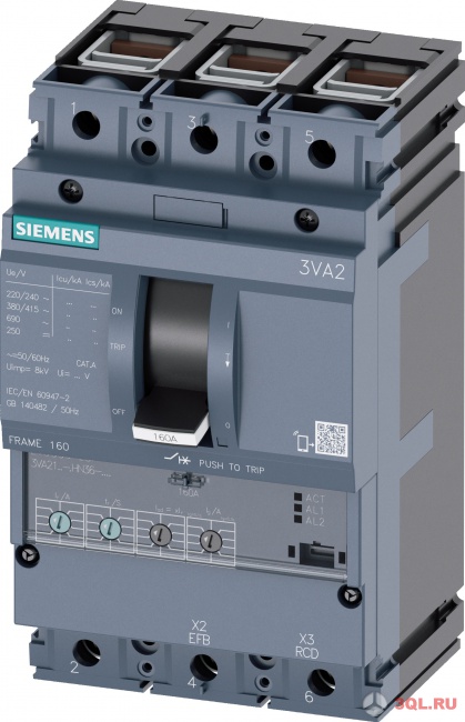 автоматический выключатель Siemens 3VA2116-5HN36-0CA0