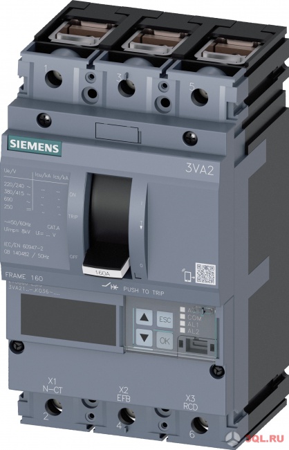 автоматический выключатель Siemens 3VA2116-7KQ36-0AA0
