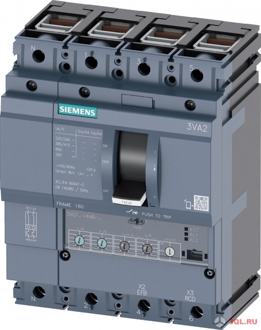 автоматический выключатель Siemens 3VA2163-6HN46-0AA0